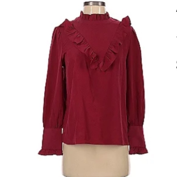 Ann Taylor Tops - Ann Taylor ruffle blouse, like new.